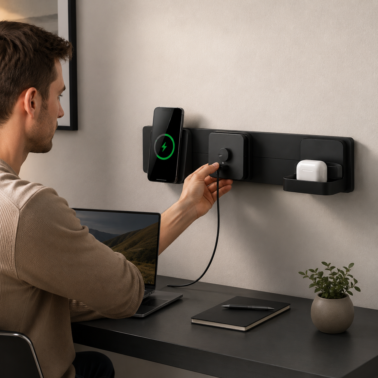Magnetic Wall Power Node