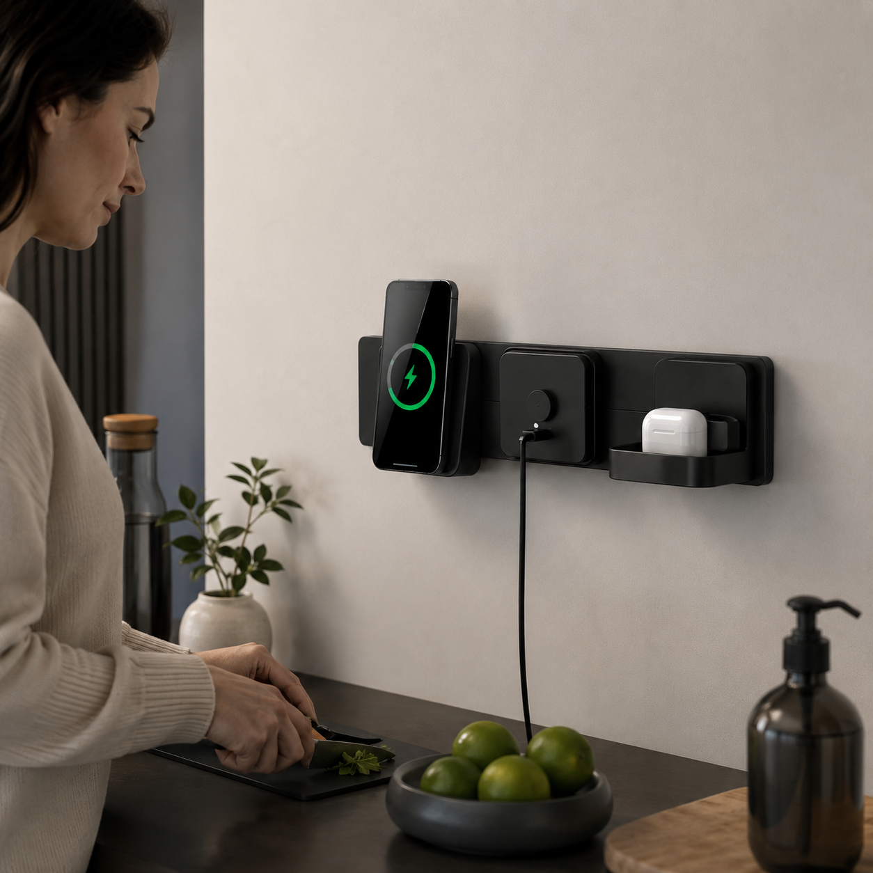 Magnetic Wall Power Node